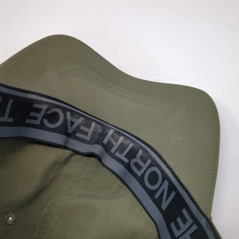 The North Face Baseball Cap Green M Nylon Embroidered Logo Slideback Hat